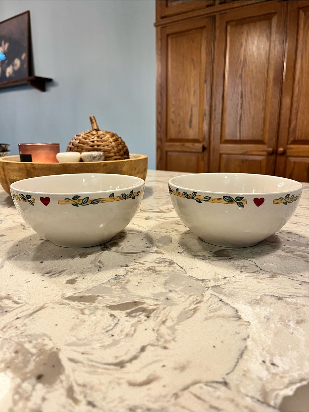 Thomson Pottery Birdhouse Bowls | Set of 2 | Cottagecore